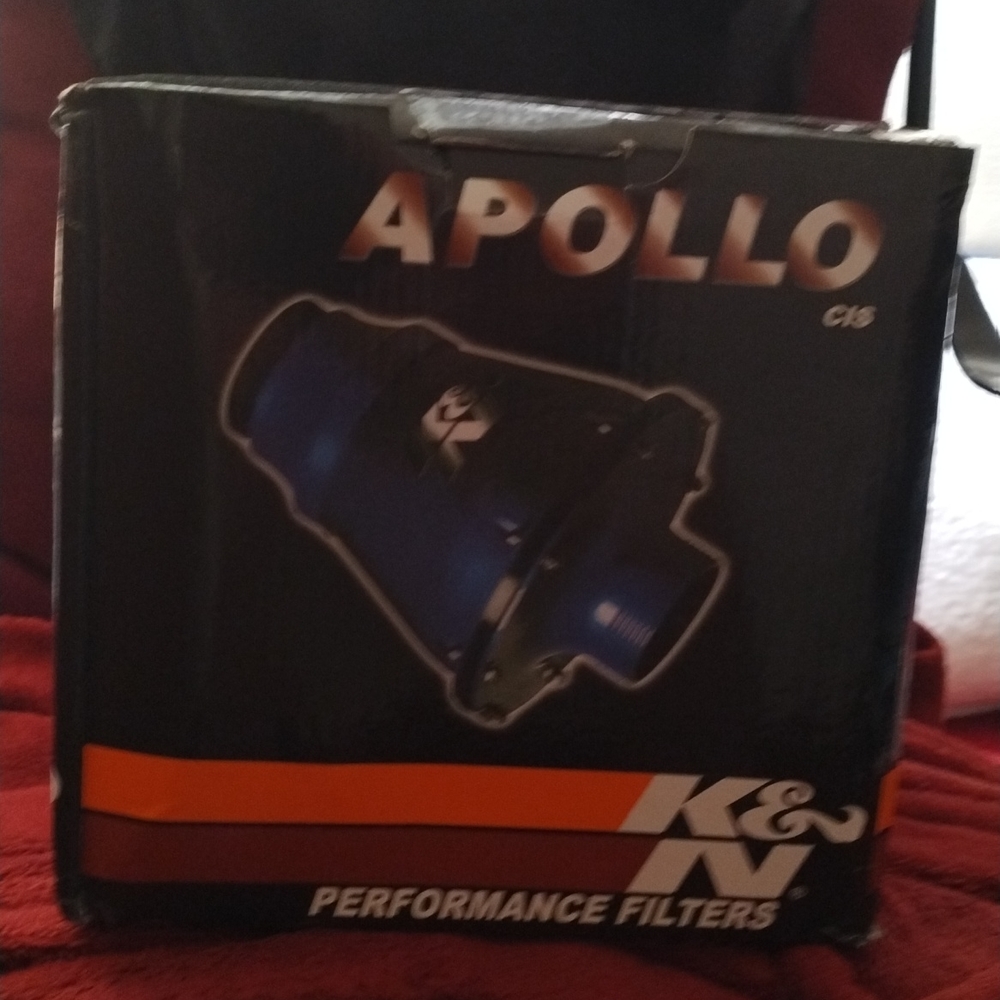 Universal Apollo Cold Air Intake Induction Kit With Air Box & Filter blue
